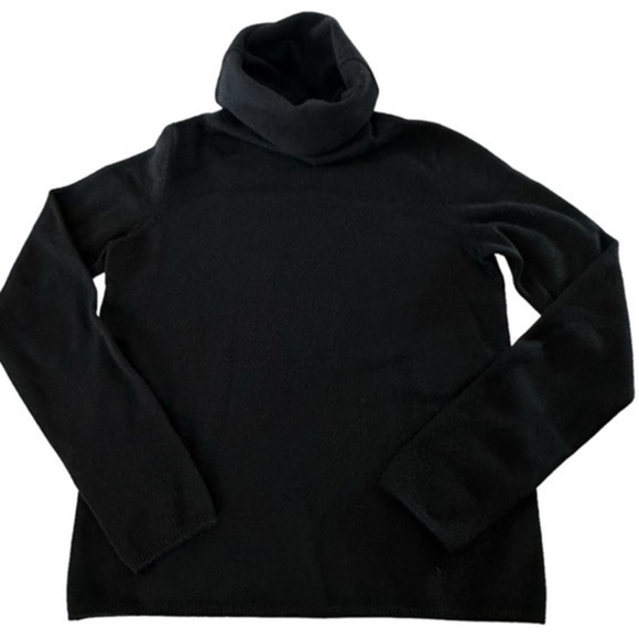 JOSEPH CASHMERE BLEND FITTED TURTLENECK SWEATER SIZE MED - Picture 1 of 10